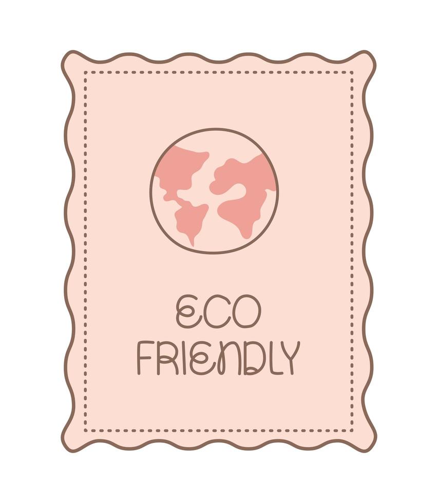 eco friendly card vector