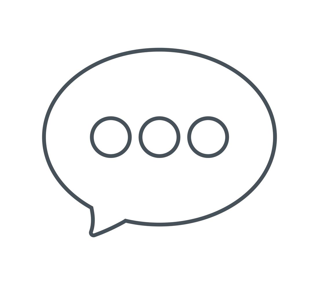 chat balloon silhouette icon vector