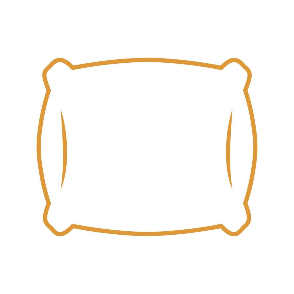 sleeping pillow line style icon vector design