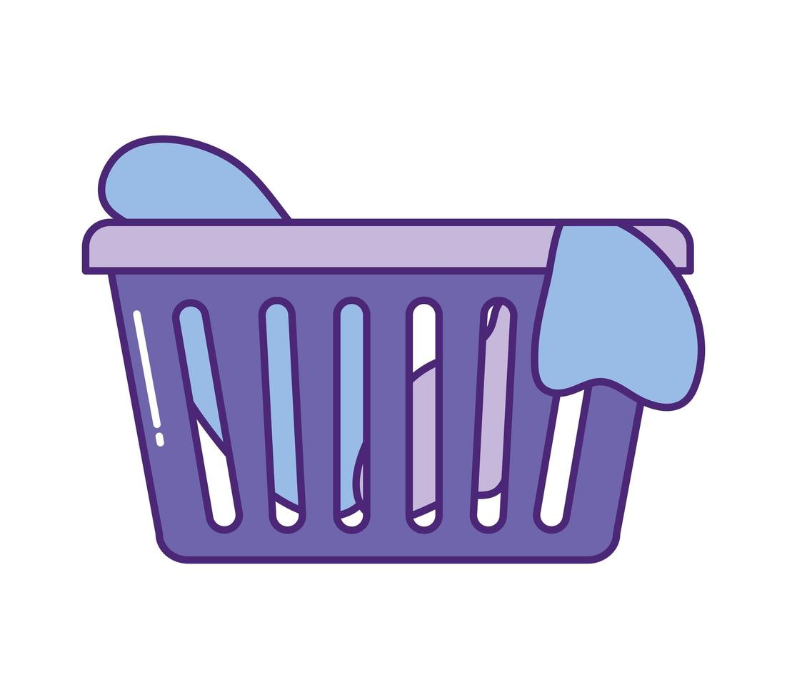 laundry basket design vector