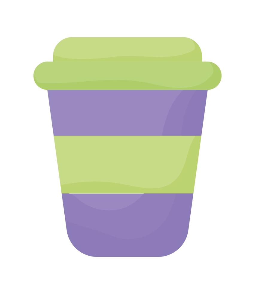 disposable coffee cup vector