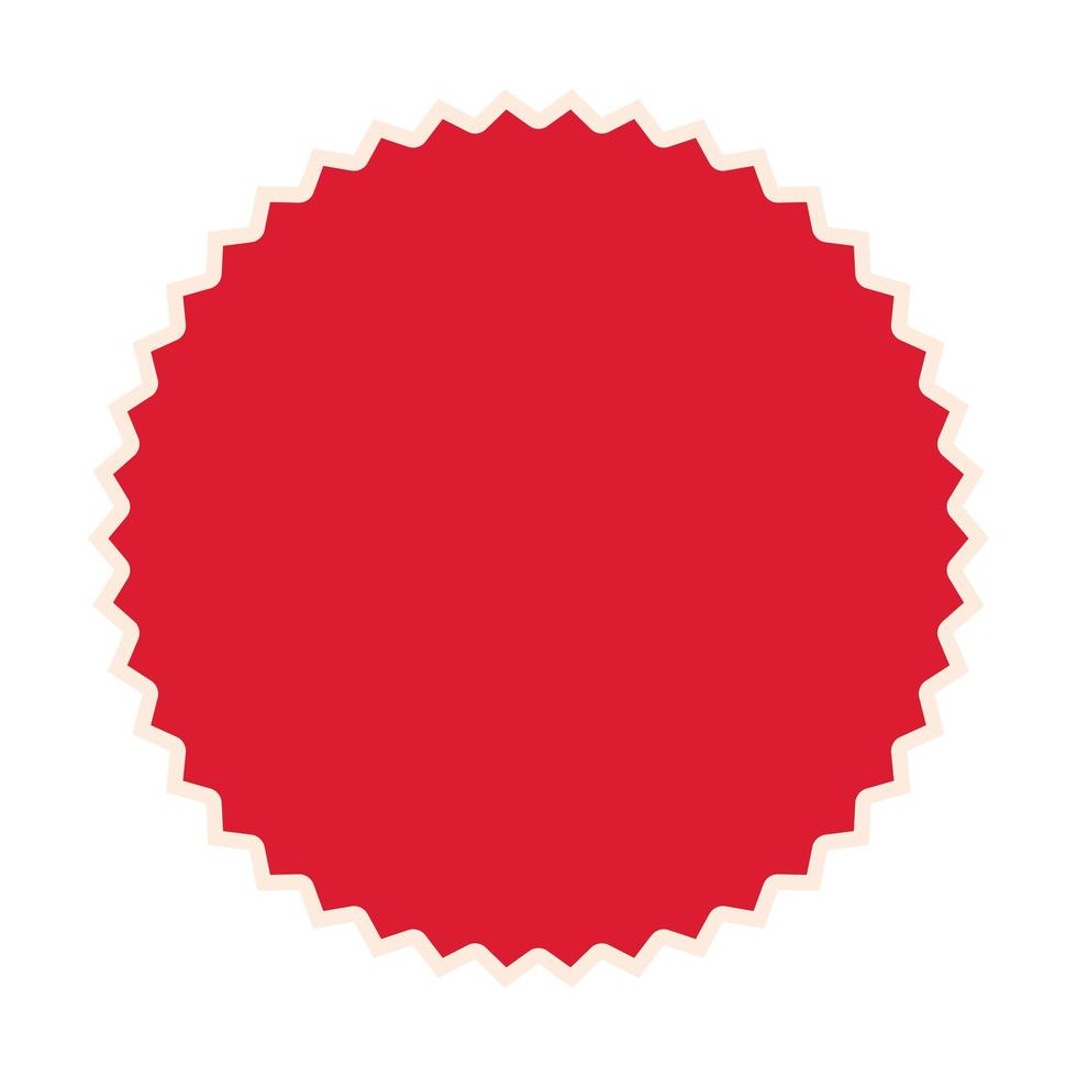 Sello de sello de color rojo sobre fondo blanco. vector