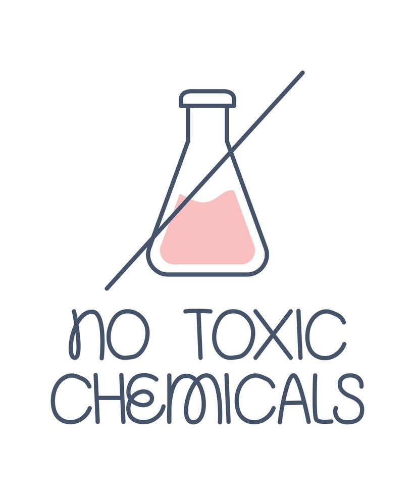 no toxic chemicals icon vector