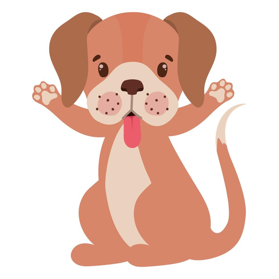 dog with open arms vector