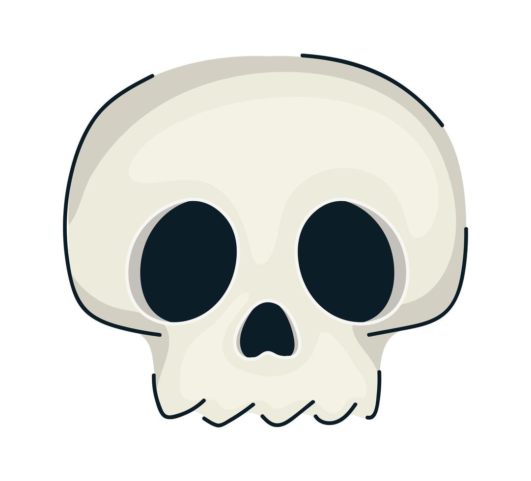 diseño de calavera de halloween vector