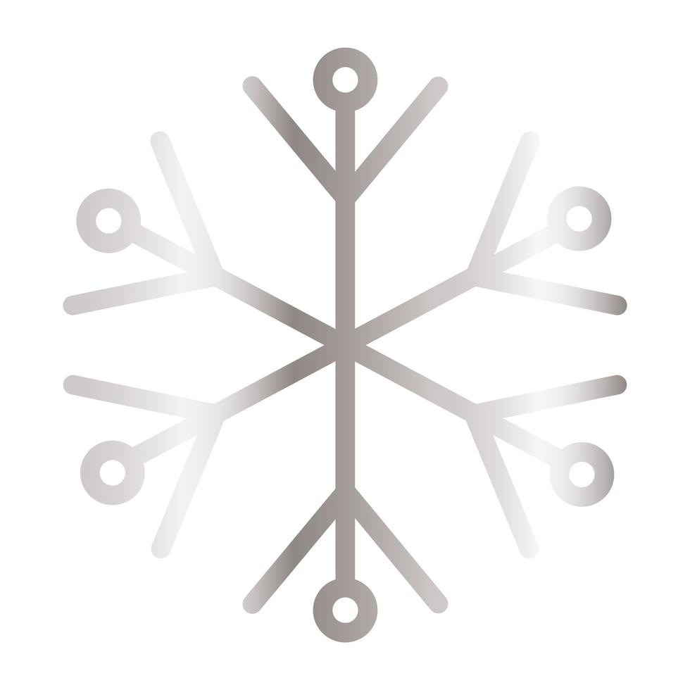 snowflake of color light gray vector