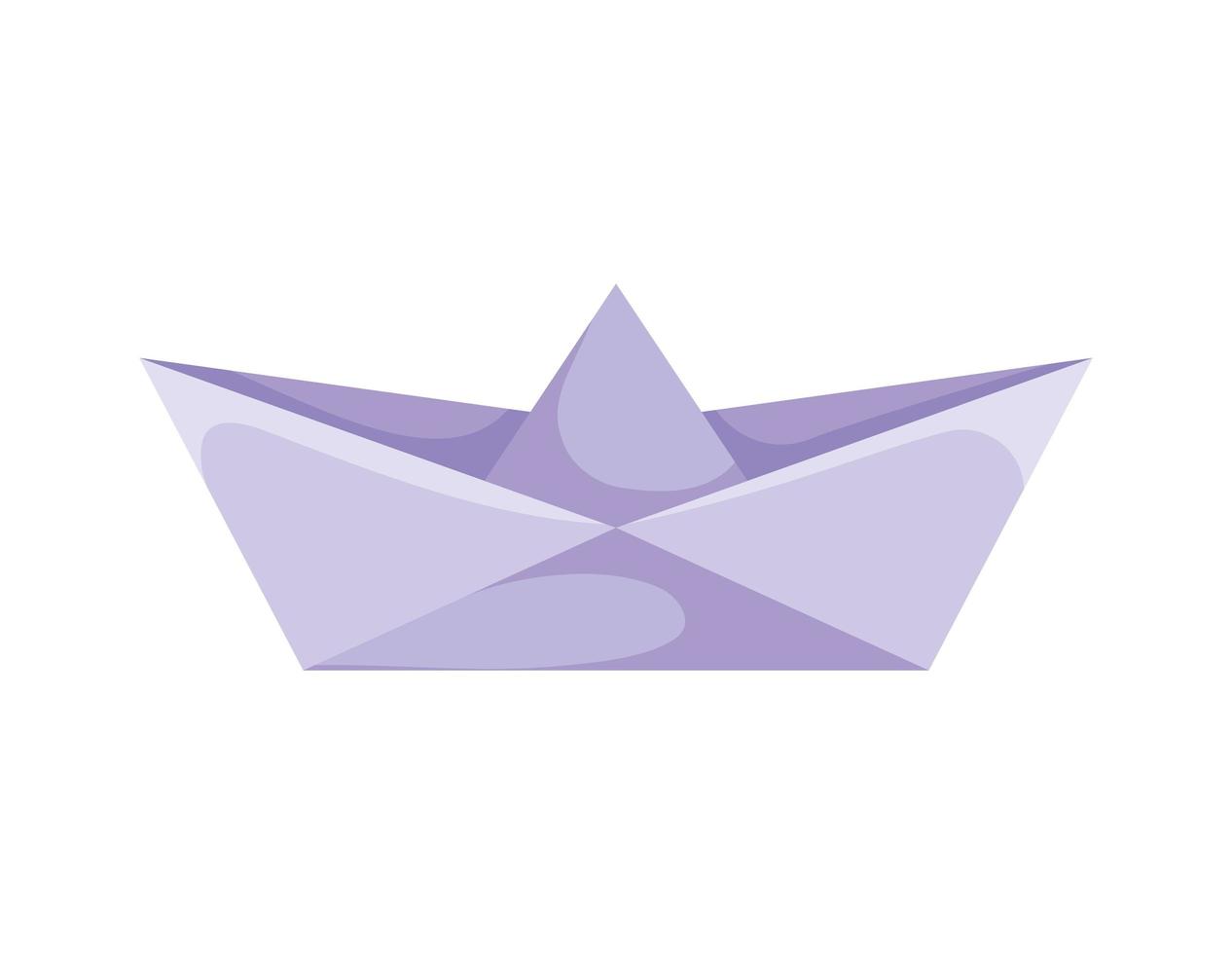 paper boat design vector