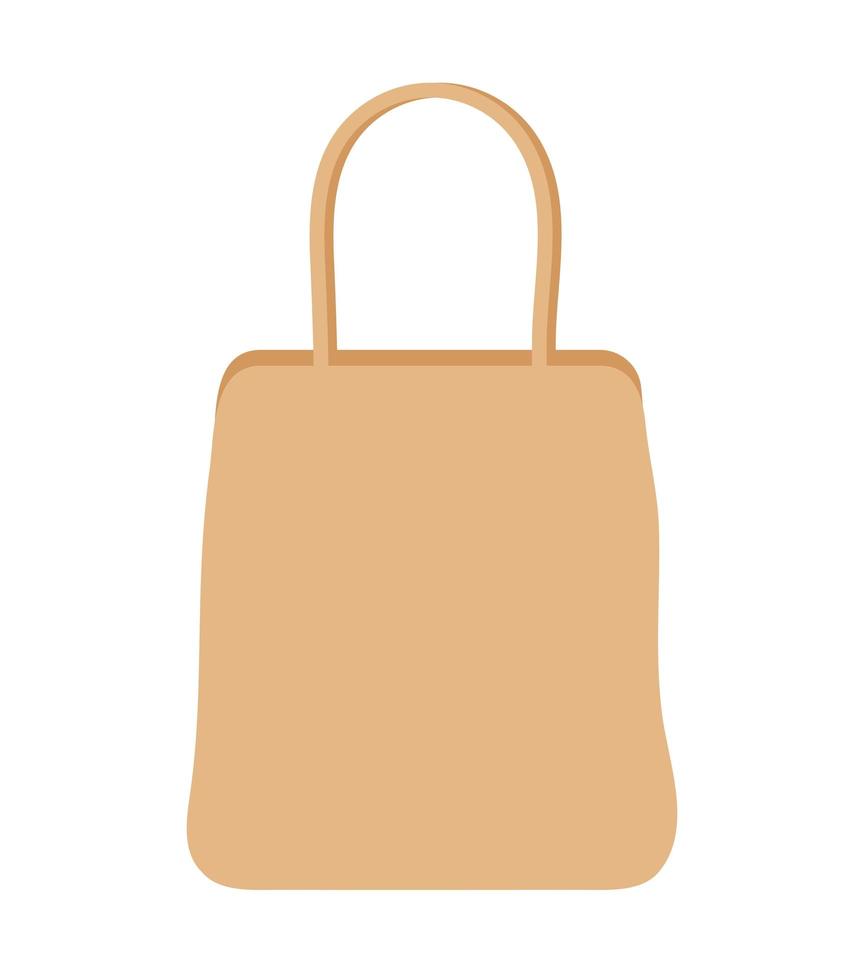 representación de ecobag marrón vector