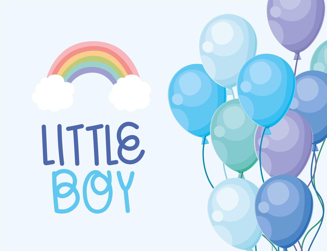 little boy poster vector