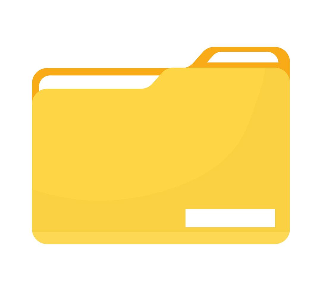 yellow folder design vector