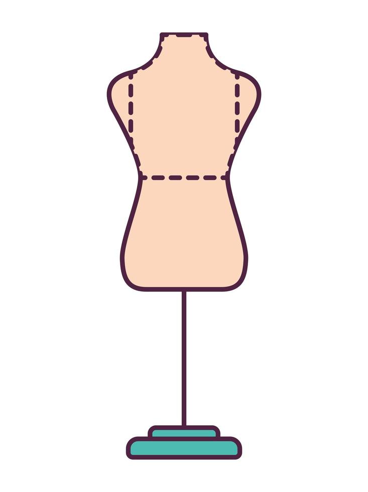 bonito diseño de maniquí vector