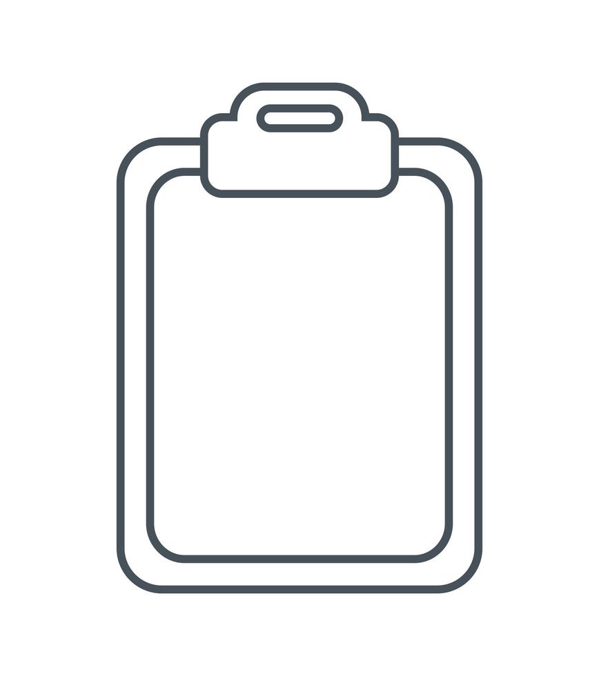 clipboard silhouette icon vector