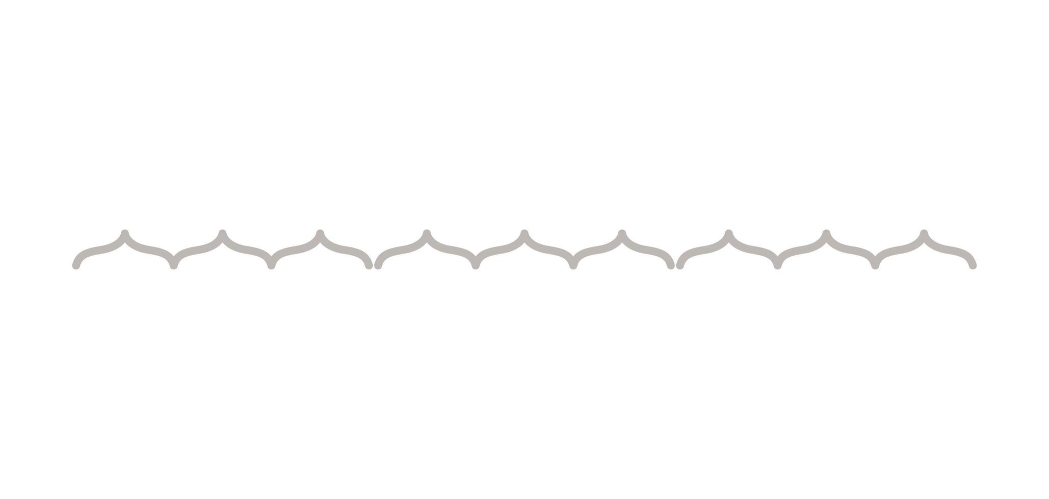 silver decorative ornament line vector design