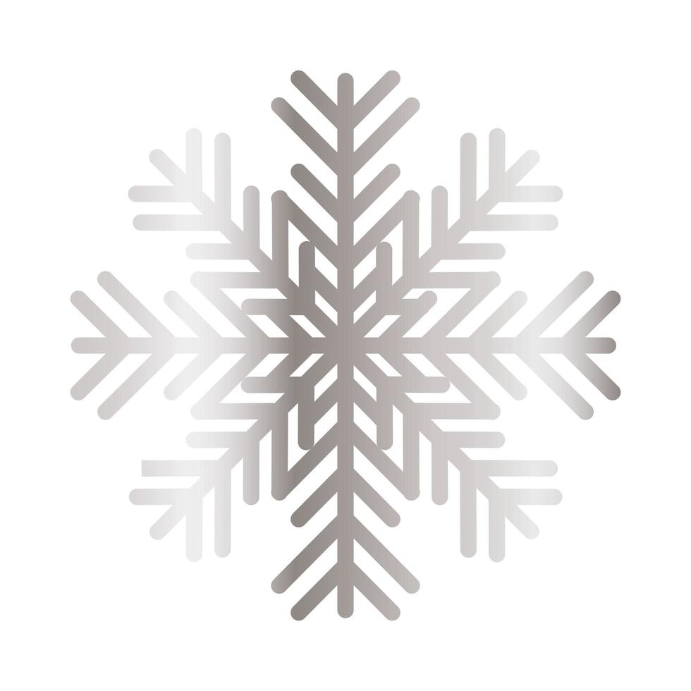 snowflake of color light gray on white background vector