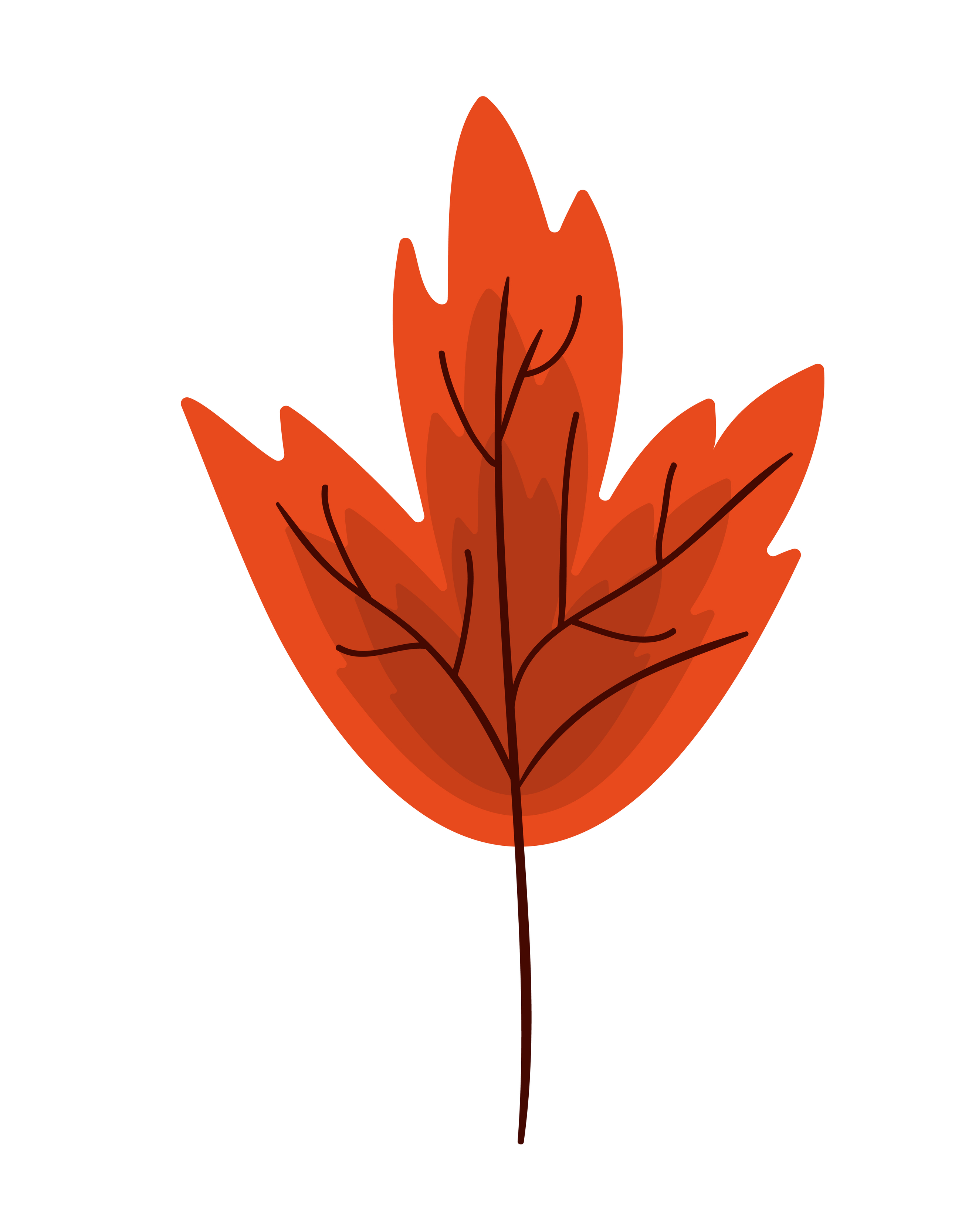 Isolated orange leaf vector design 4082893 Vector Art at Vecteezy