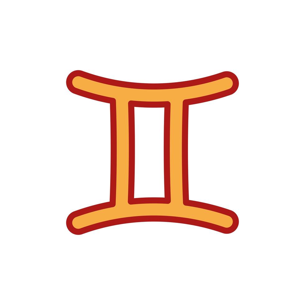 gemini symbol design vector