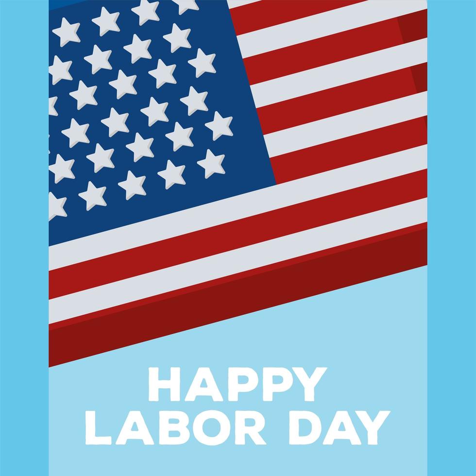 labor day cartel vector