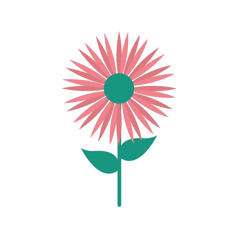 diseño de vector de icono de estilo plano de flor