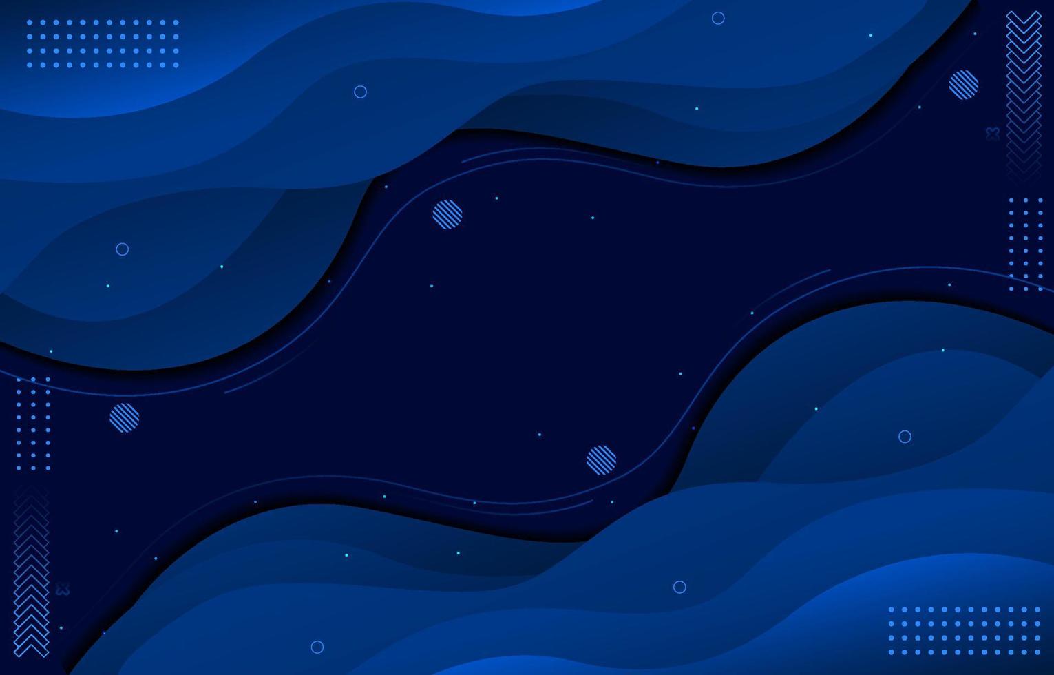 Wavy Blue Background vector