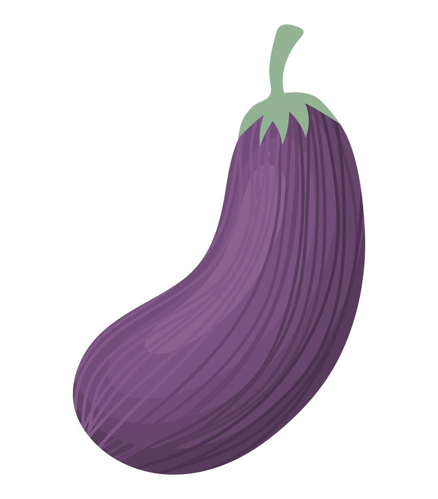 icono de berenjena morada vector