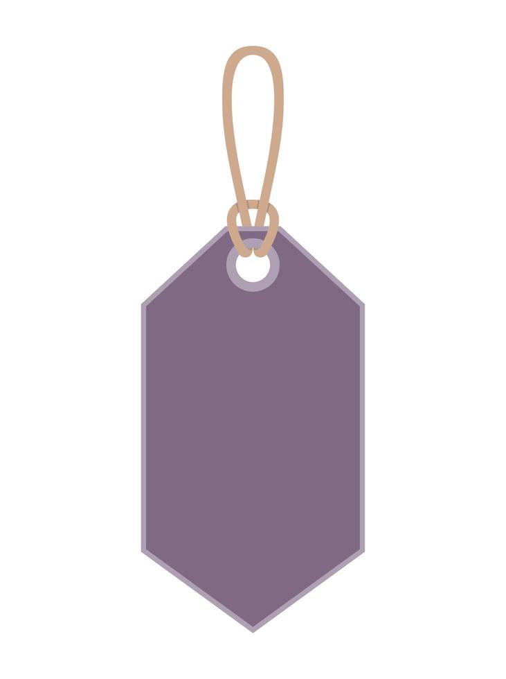 purple tag design vector