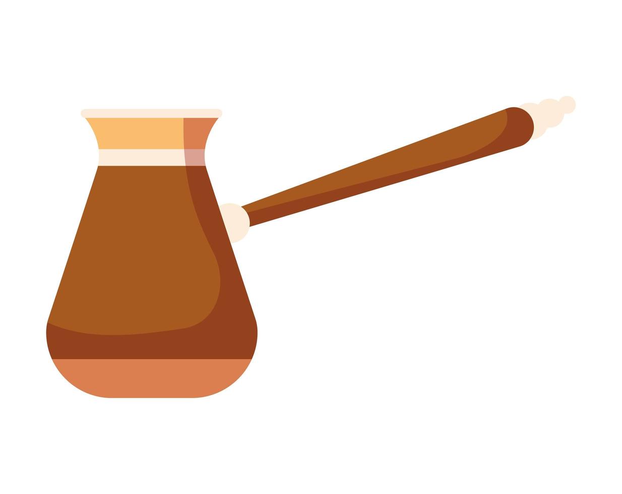 turkish cezve icon on white background vector