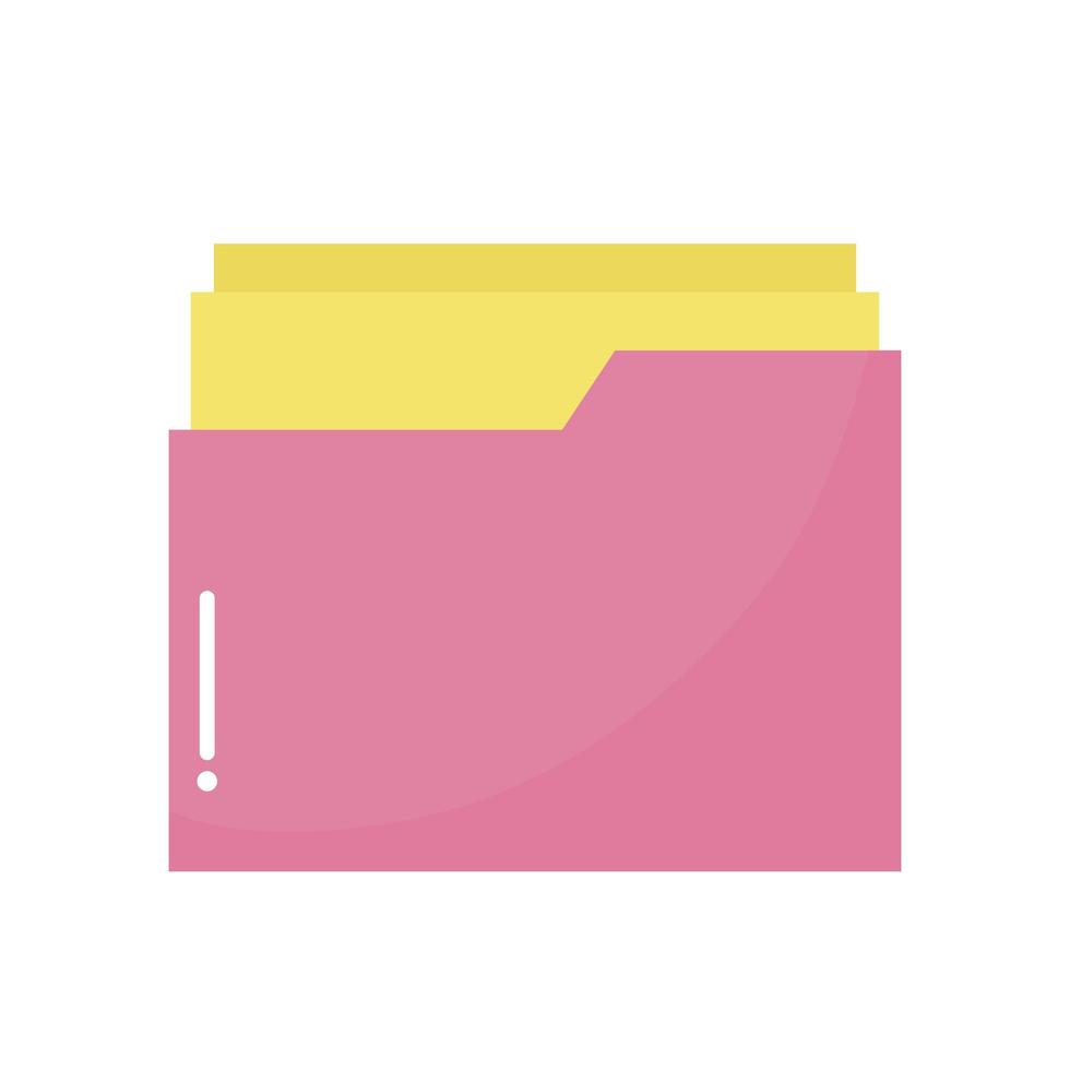 hospital folder of a pink color vector