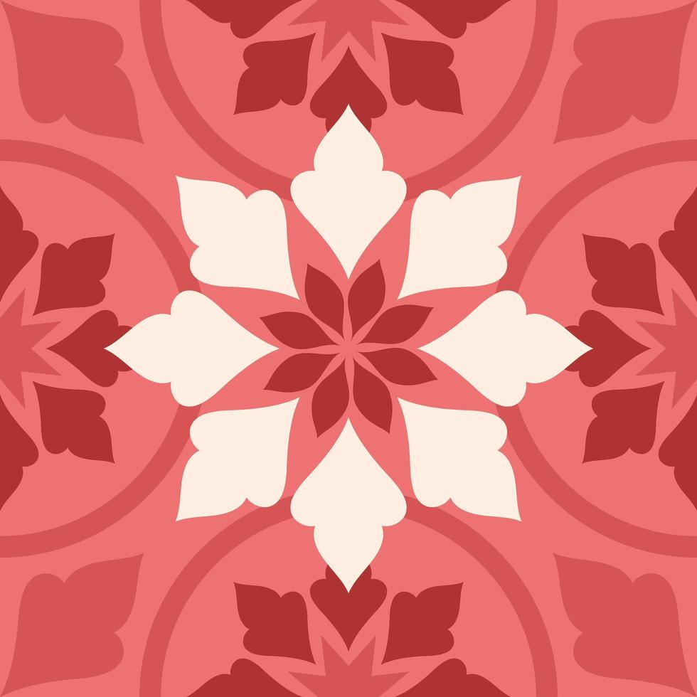 pink tile design vector