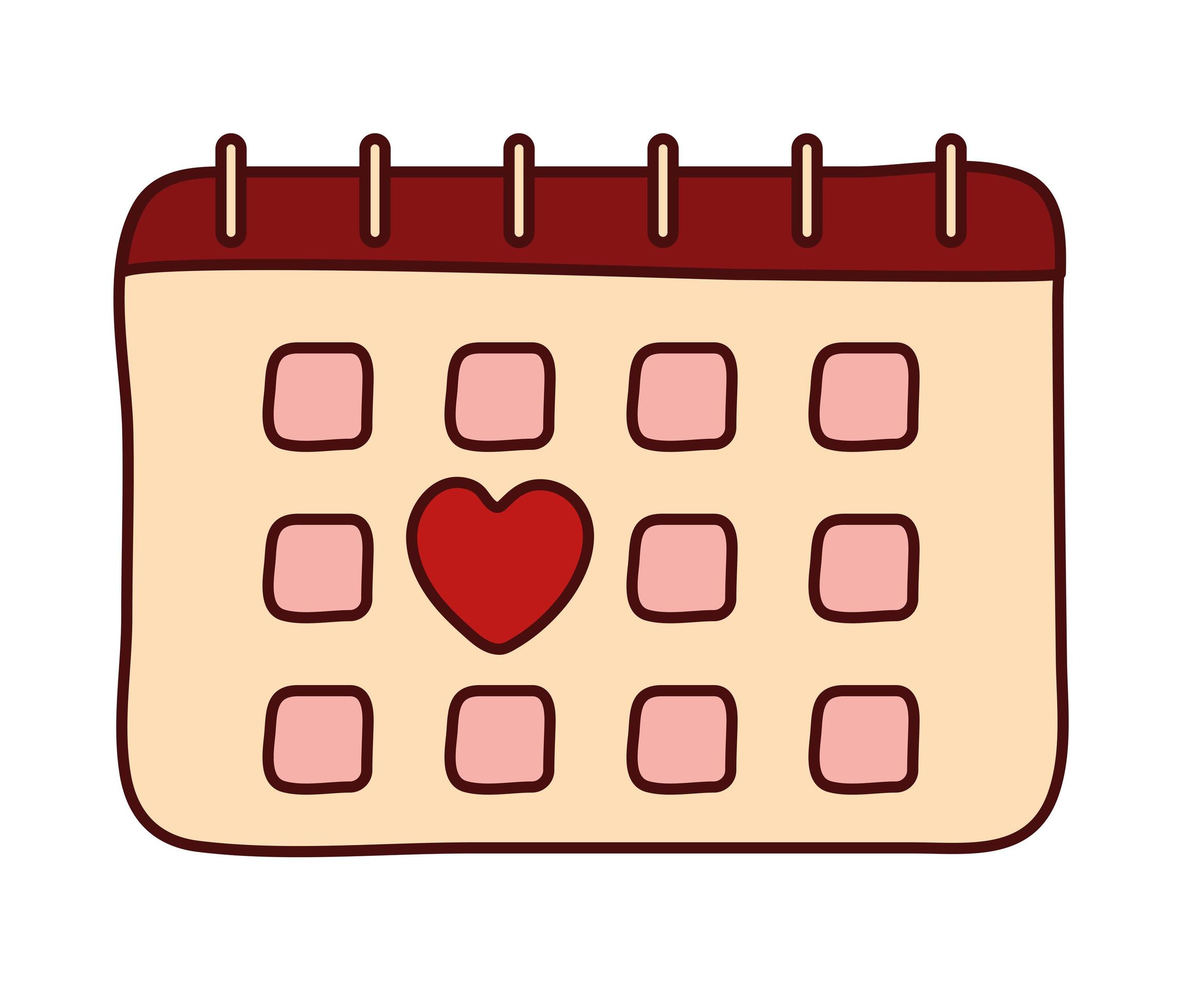 pretty calendar design 4083564 Vector Art at Vecteezy
