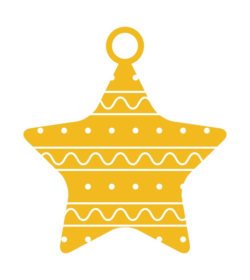 yellow star icon over white background vector