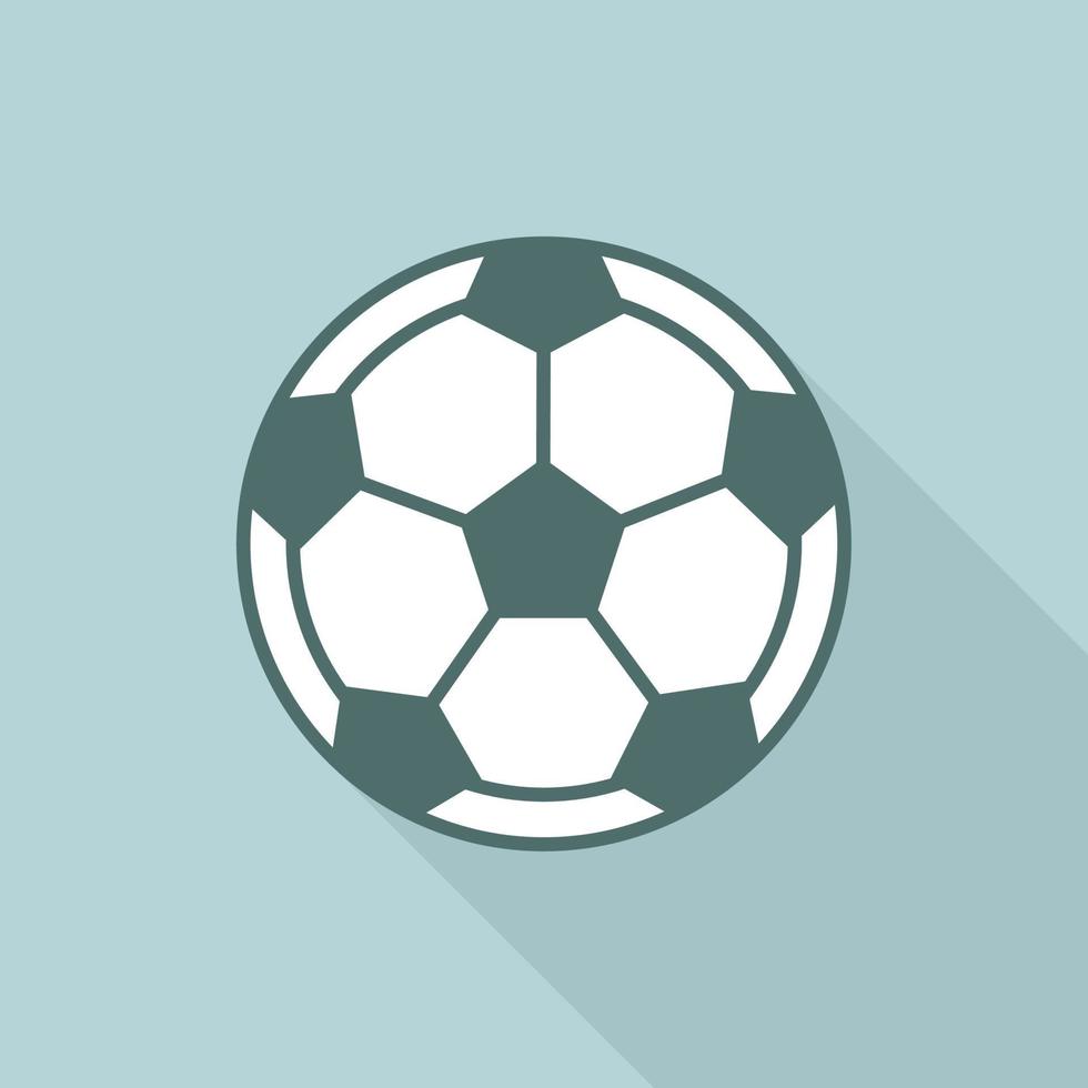 icono de balón de fútbol de fútbol. vector