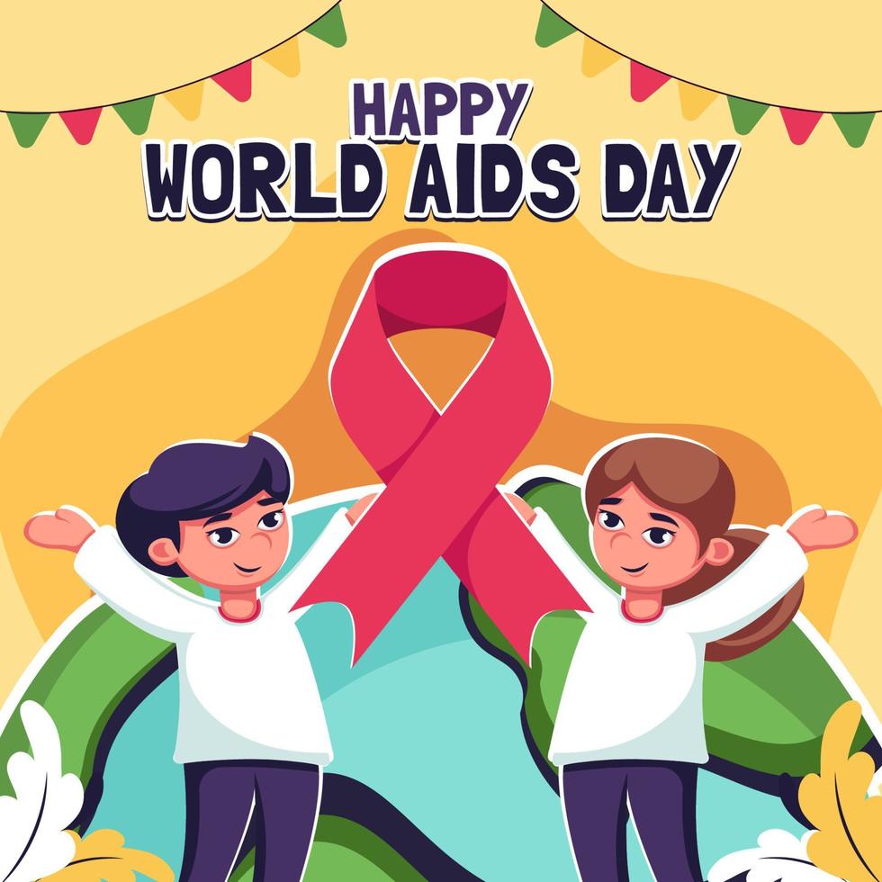 World AIDS Day Concept vector