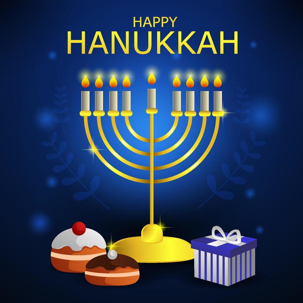 Happy Hanukkah Concept vector
