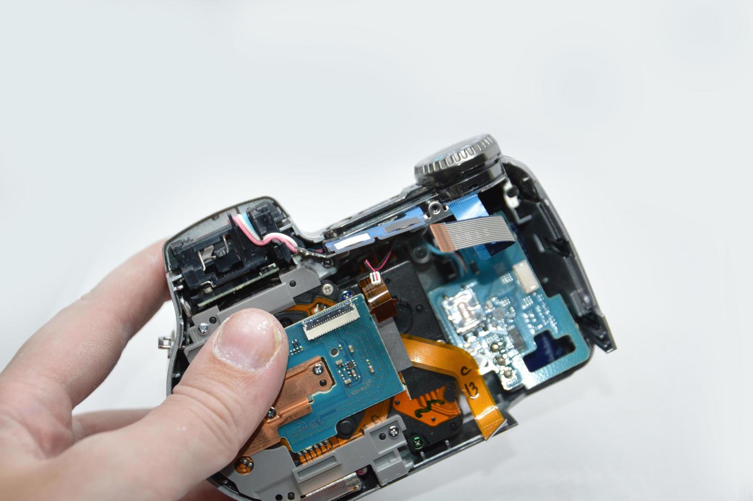 Repair and disassembly of a digital camera photo