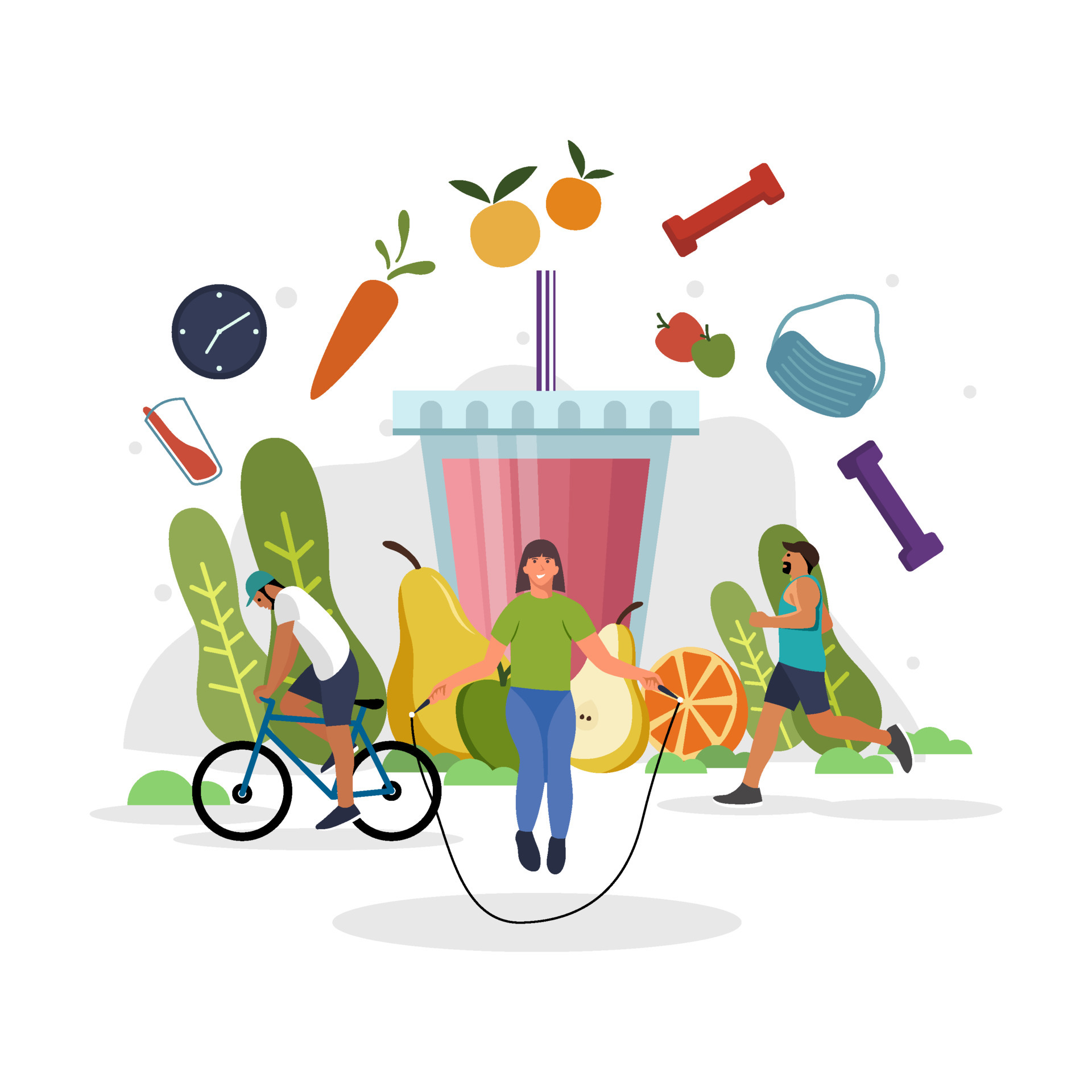 Healthy Lifestyle Vector Art Icons And Graphics For Free Download