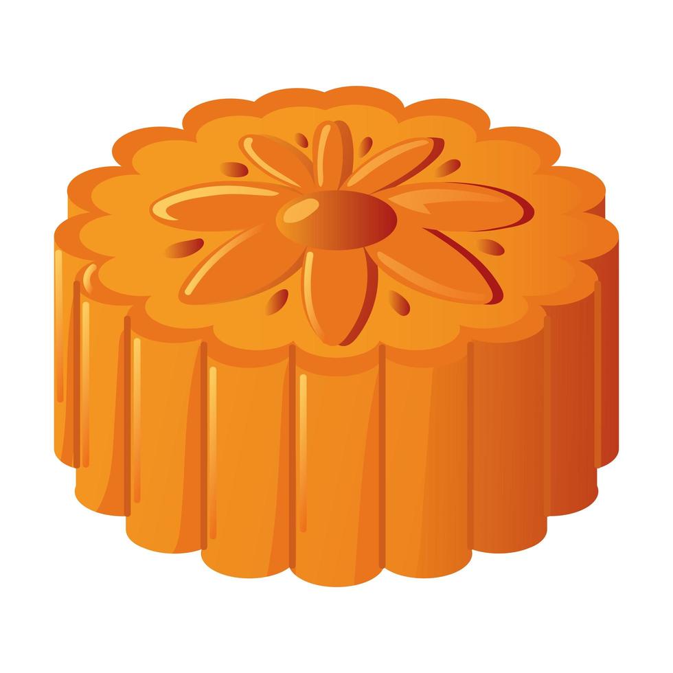 traditional chinese mooncake vector