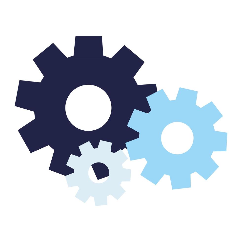 gears cogwheel setting vector