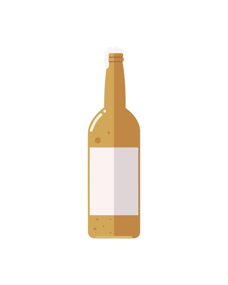 bottle drink beverage alcohol icon isolated vector