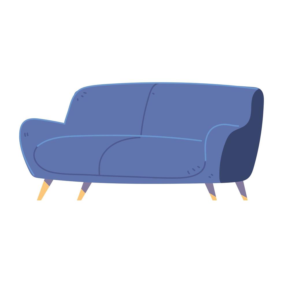 comodidad de los muebles del sofá vector