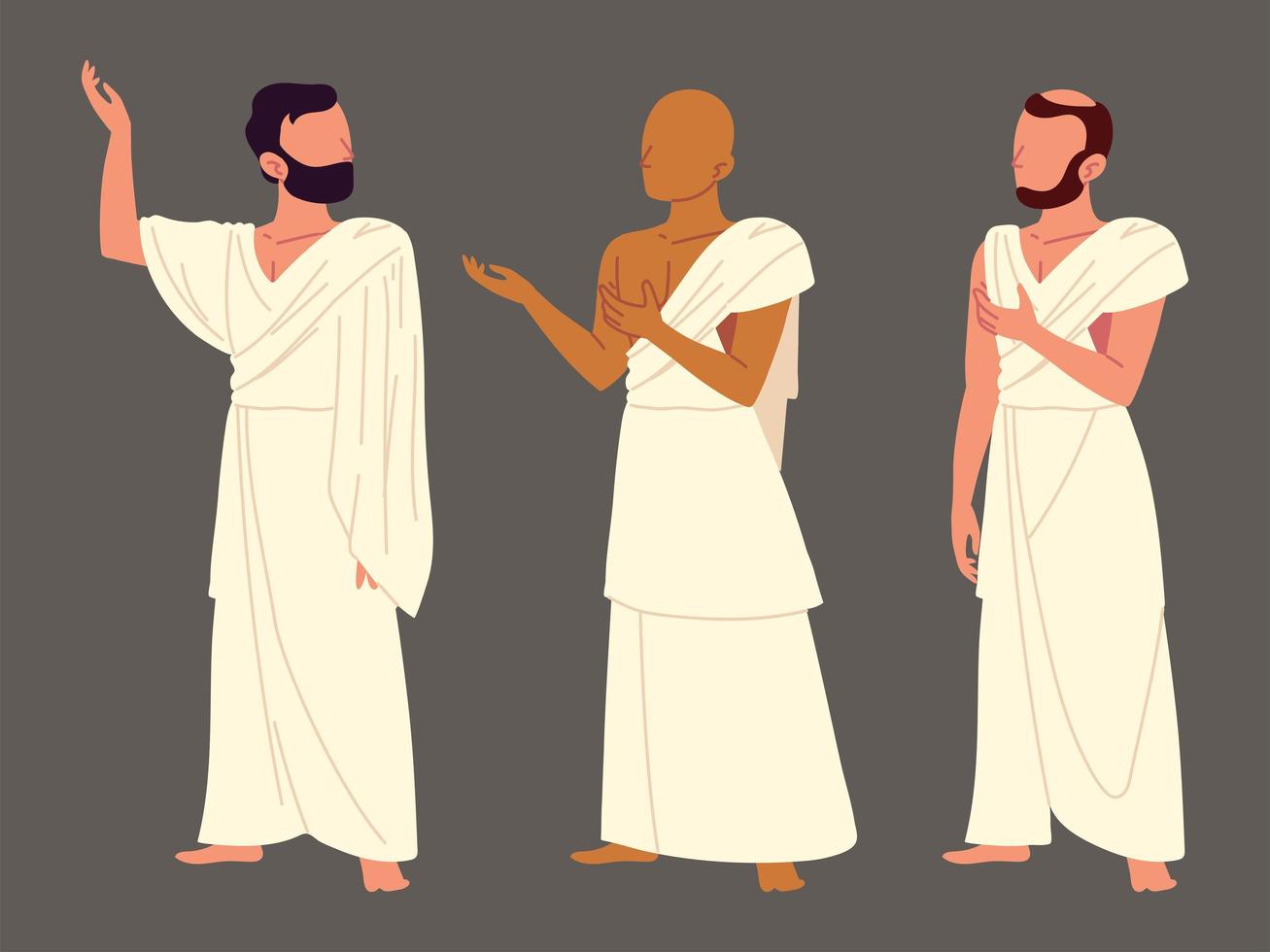 group men pilgrim vector