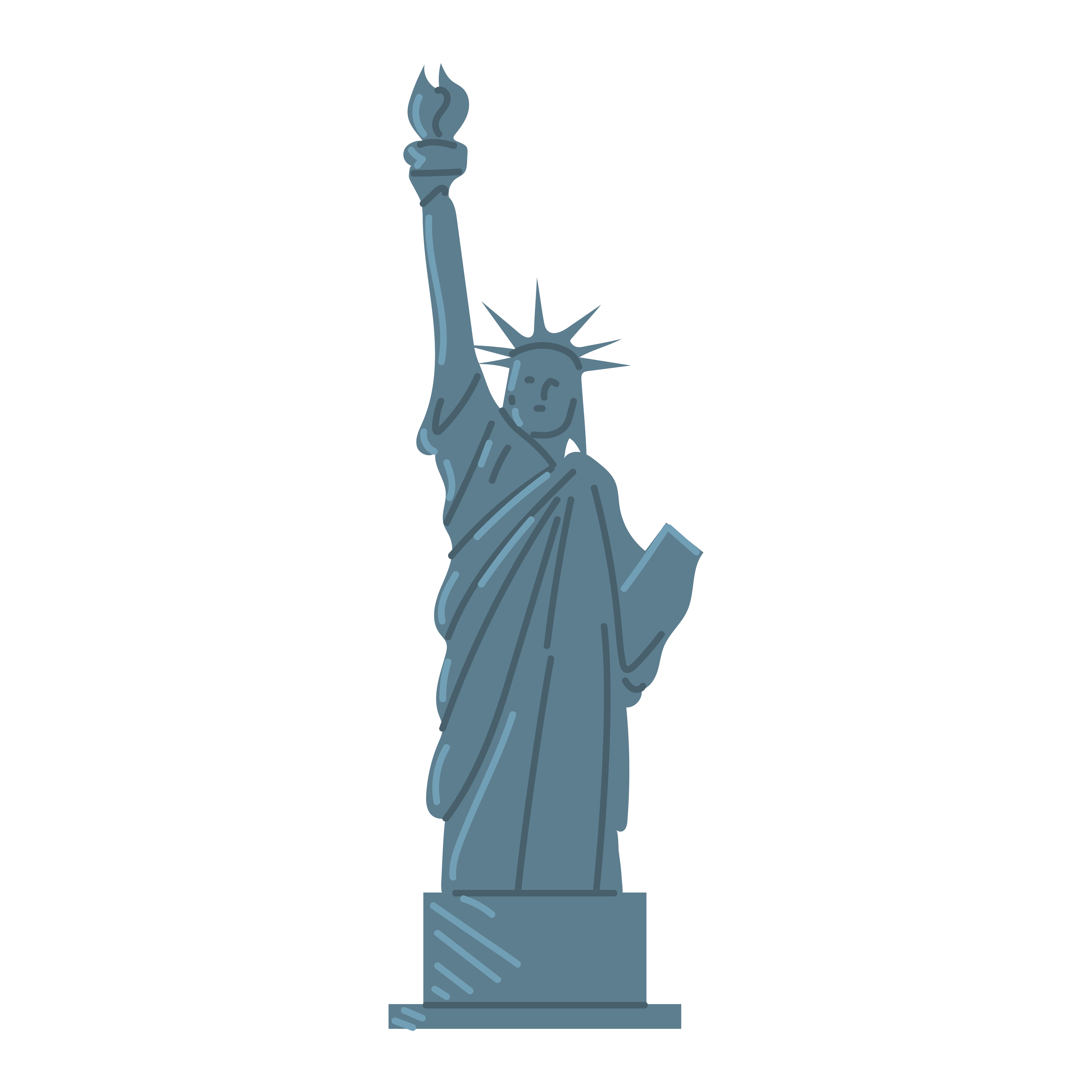 statue of liberty NY 4099328 Vector Art at Vecteezy