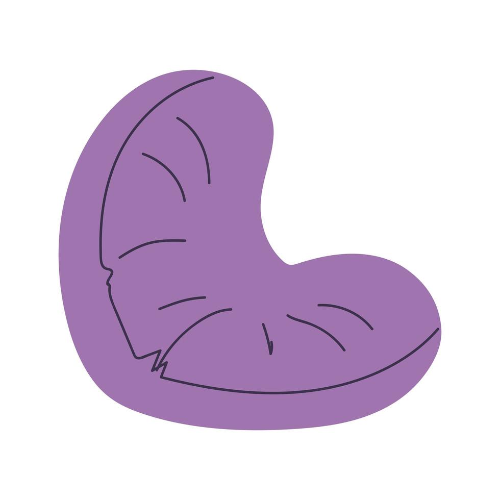 cómodo sillón puf vector