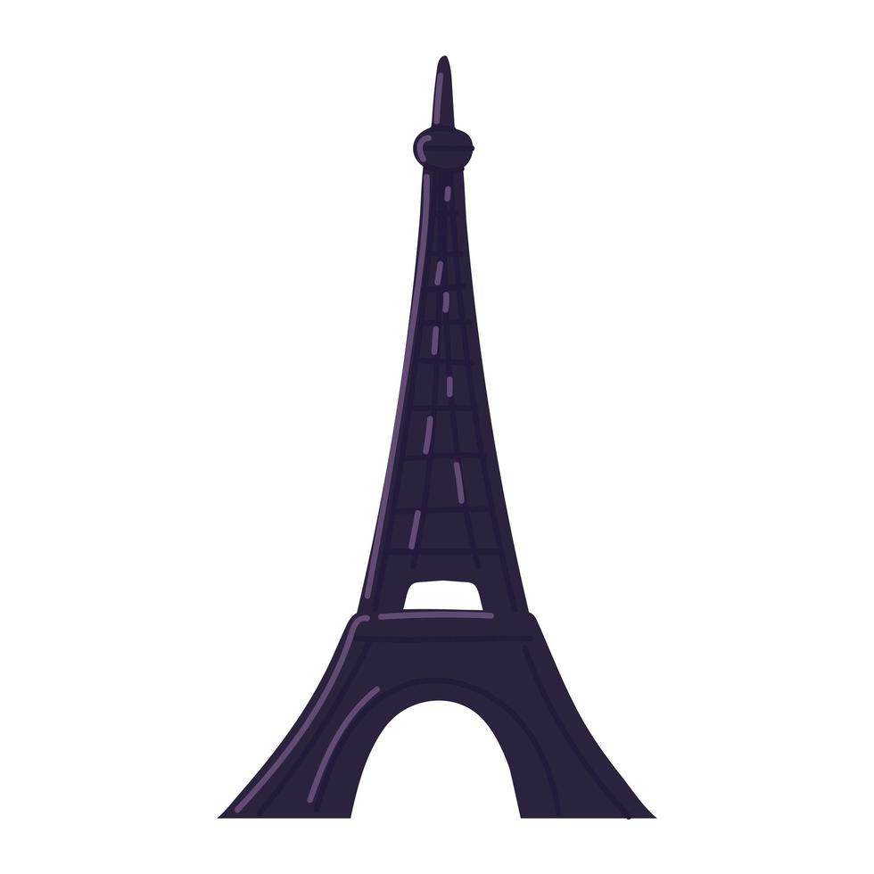 eiffel tower in france vector