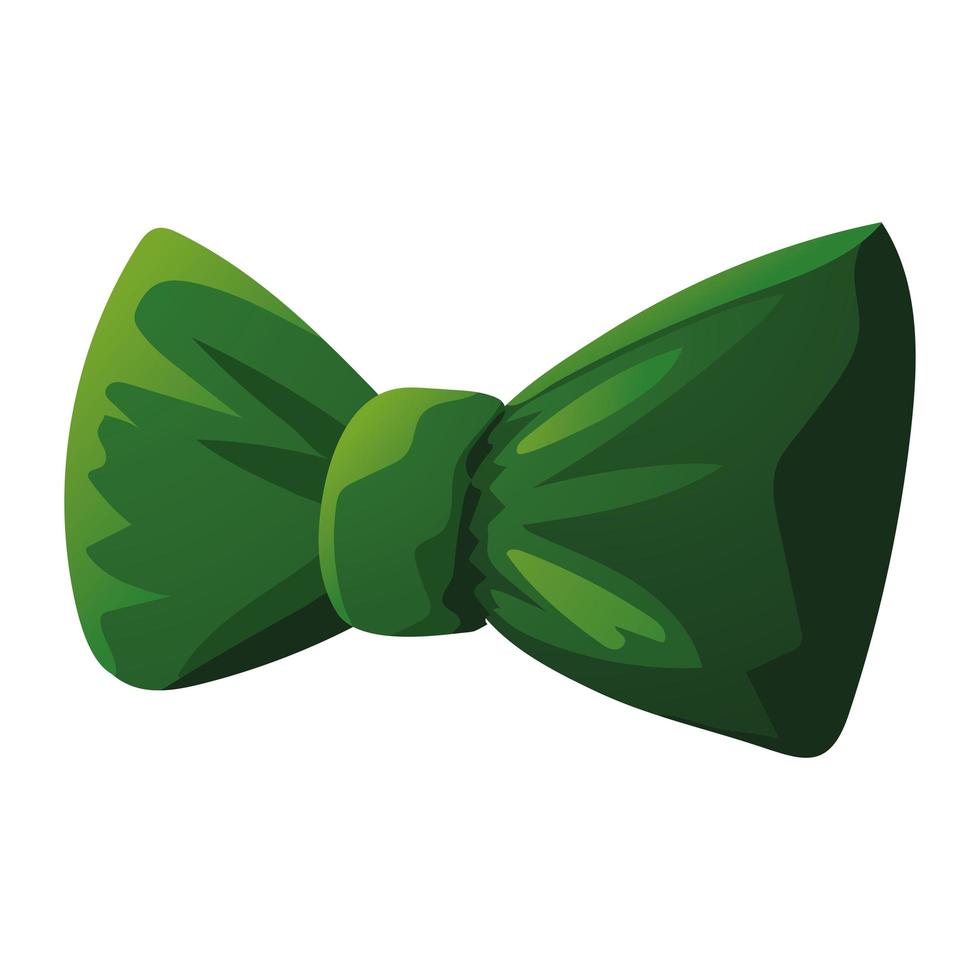 green bow tie vector