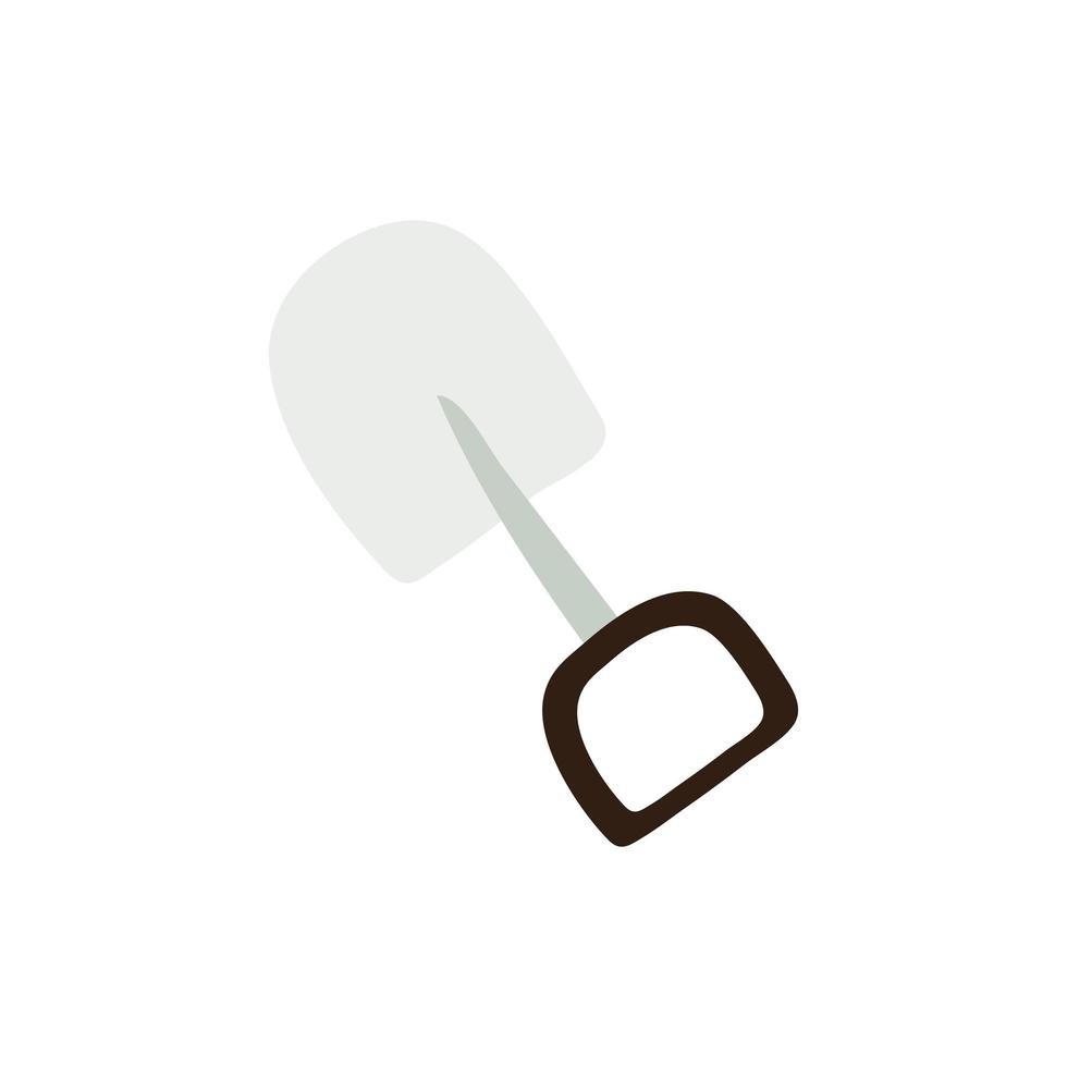gardening, trowel tool and equipment farm icon isolated design vector