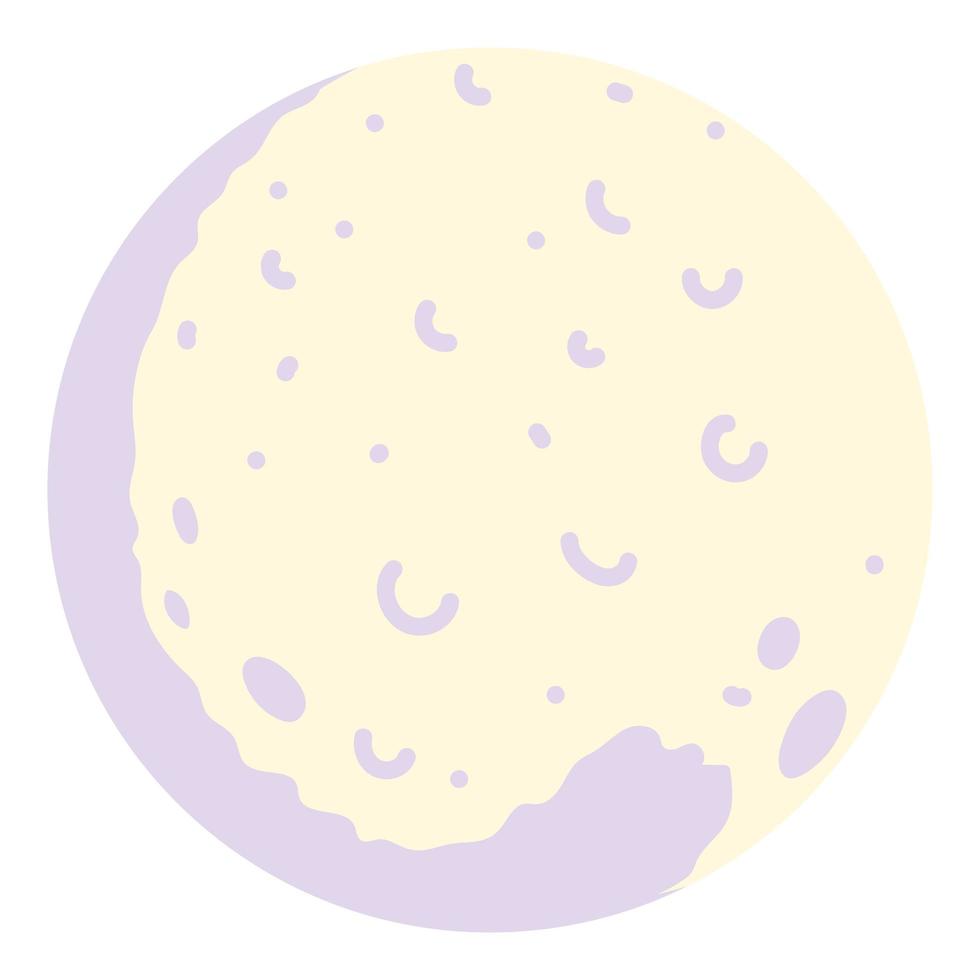 night full moon vector