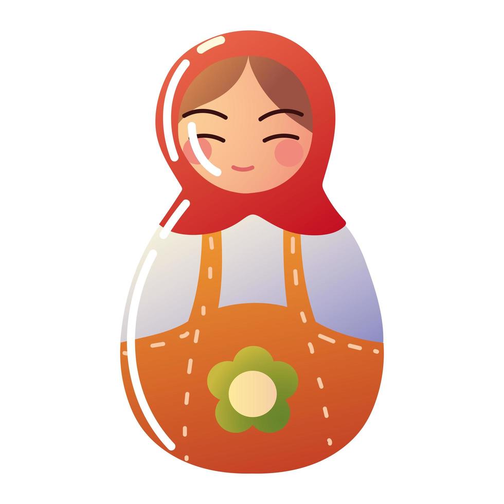 muñeca rusa matryoshka vector