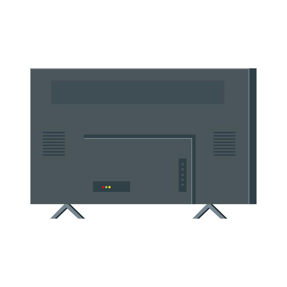 vista trasera tv vector