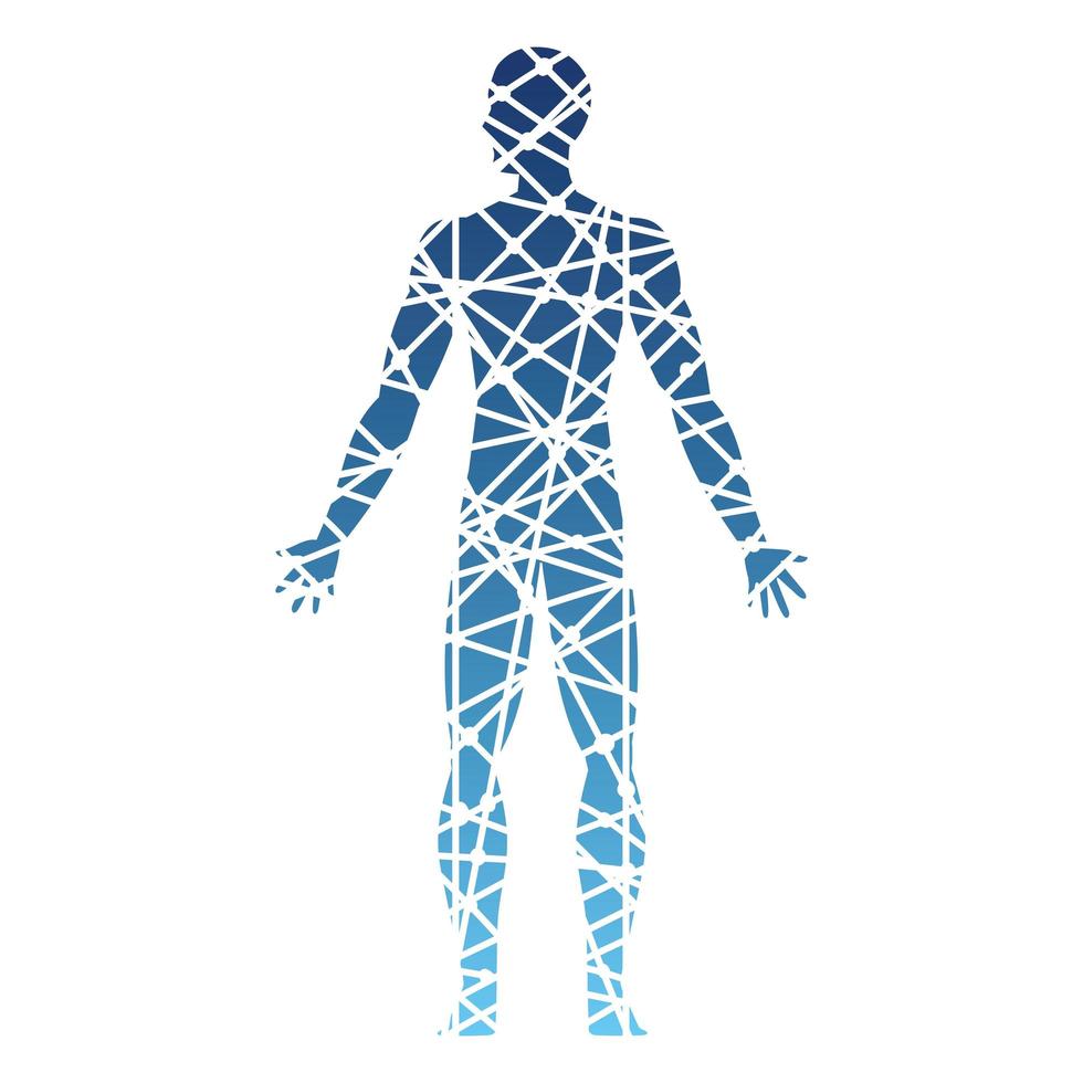 cuerpo molecular humano vector