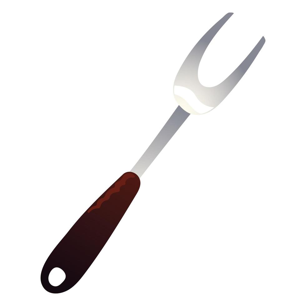 utensilio de tenedor para barbacoa vector